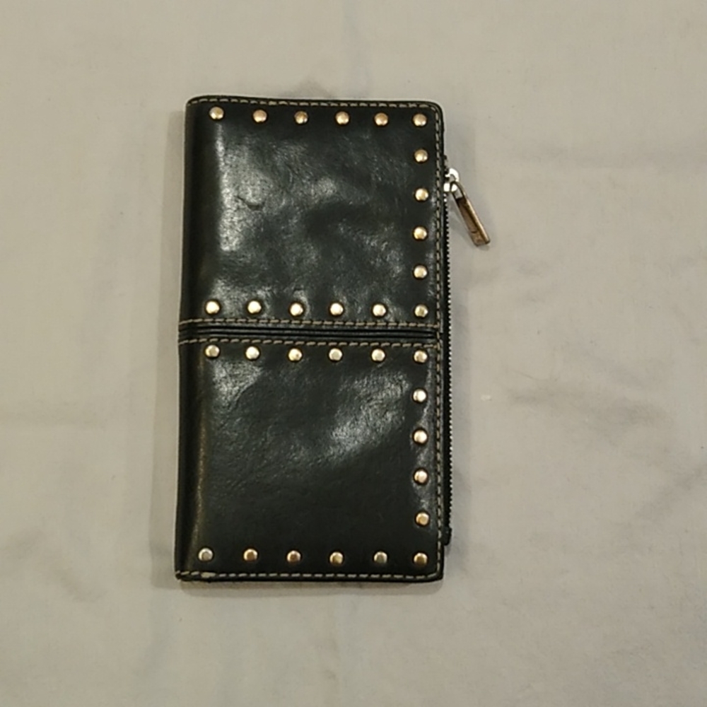 Michael Kors Black Studded check size Wallet